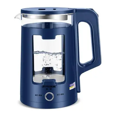 (blue) Glass Electric Kettle Household Large Capacity Stainless Steel Heat Preservation Integrat