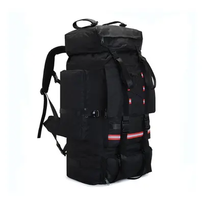 (black) 130l Extra Large Capacity Outdoor Waterproof Travel Camping Backpack Climbing Bag Hiking