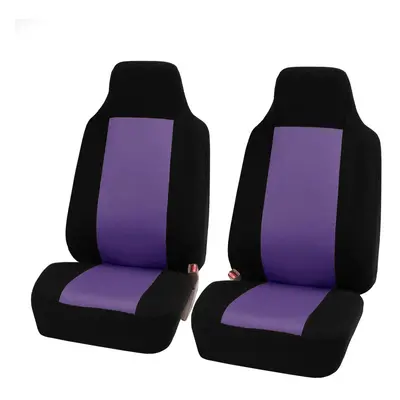 FH Group Car Seat Covers Front Set Purple Cloth - Car Seat Covers for