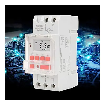 Tm919B-2 200-250V Ac 30A Lcd Days Power Programmable Digital Timer Switches Relay,Timer