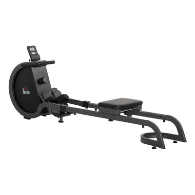 HOMCOM Magnetic Foldable Rower w/ 16-Level Adjustable Resistance for Home, Gym