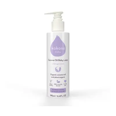 Kokoso Baby Organic Coconut Oil Lotion ? Fragrance Free Baby Moisturiser for Dry, Sensitive, Ecz