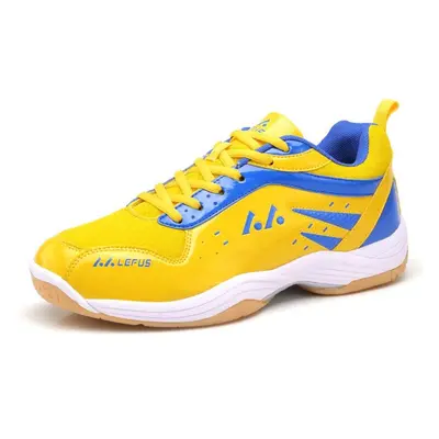 (yellow, 42) New High-quality Shock-absorbing Anti-skid Wear-resistant Badminton Shoes Tennis Sh