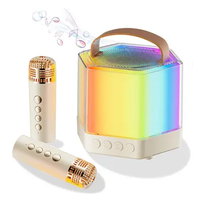 Chronus Mini Karaoke Machine for Kids Adults, Portable Bluetooth Speaker with Wireless Microphon