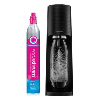 SodaStream Terra Sparkling Water Maker (Black) with CO2 and DWS Bottle