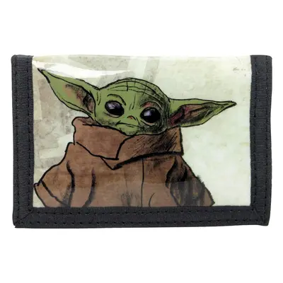 The Mandalorian The Child Baby Yoda Card and Coin Tri-Fold Wallet