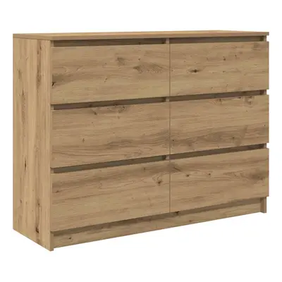 vidaXL Sideboard Artisan Oak 100x35x76 cm Engineered Wood storage cabinet