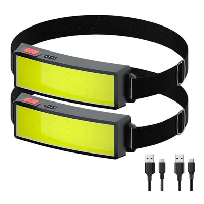 (Type D no sensor B) Motion Sensor Headlight Powerful Headlamp USB Rechargeable Head Lamp Head T