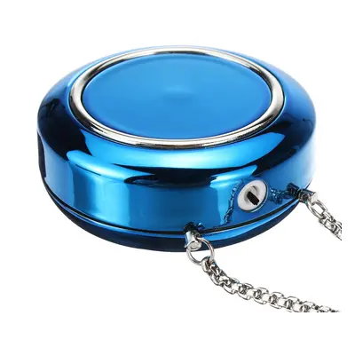 (Blue) Portable Necklace Air Purifier PM2.5 Smoke Electric Filter Cleaner Negative Ion