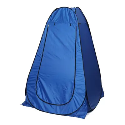 (Blue) Privacy Shower Tent Camping Tent Waterproof UV-proof Sun Shelter Beach Tent Canopy with T