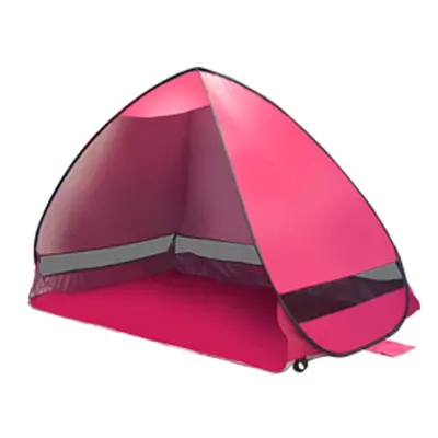 (Pink) Outdoor PopUp Tent Ultralight Beach Tents Shelter UV-Protective Automatic Tent Shade