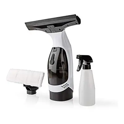 Ex-Pro 20W Cordless Window Vacuum Cleaner with 150ml Water Tank, Spray Bottle & Microfibre Wiper