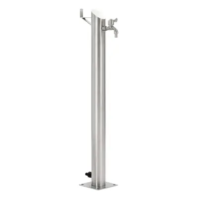 vidaXL Garden Water Column Stainless Steel Round 95cm Watering Irrigation