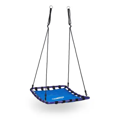 Relaxdays x x cm kg Square Nest Swing - Blue