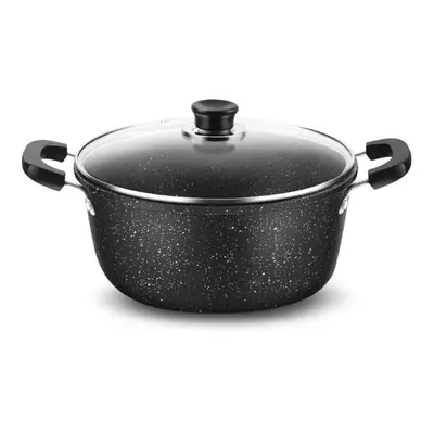 (26cm With lid) Maifan Stone Saucepan Stock Two Ears Cookware Universal Soup Pot Gas Induction C