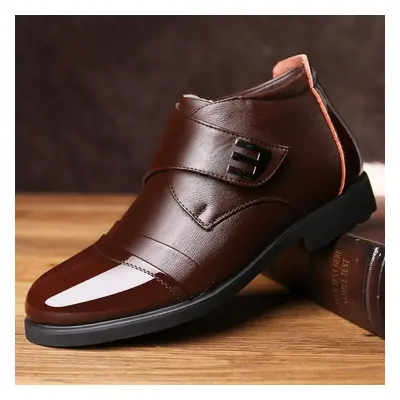 (brown, 40) New Autumn And Winter Men&apos;s High-top Leather Boots Non-slip Water Proof Plus Ve