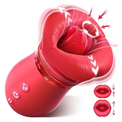 (red) Vibrator Adult Sex Toys For Women Mouth Sucking Vibrator Rose Sex Toy Clit Nipple G Spot V