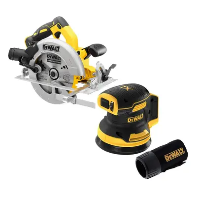 DeWalt DCS570N 18v Brushless XR 184mm Circular Saw & DCW210N Orbital Sander