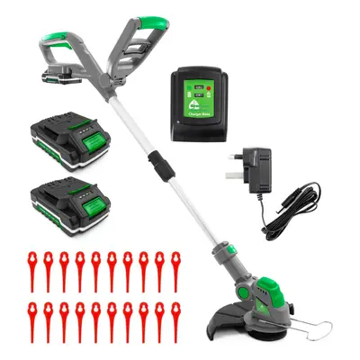 Gracious Gardens Cordless Grass Strimmer 18V | Bundle