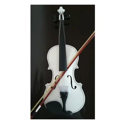 (1/2, White) Violin full maple spruce with bow rosin