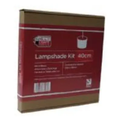 Needcraft Lampshade Kit cover with any fabric or wallpaper 40cm Drum for Pendant or Table Lamp u