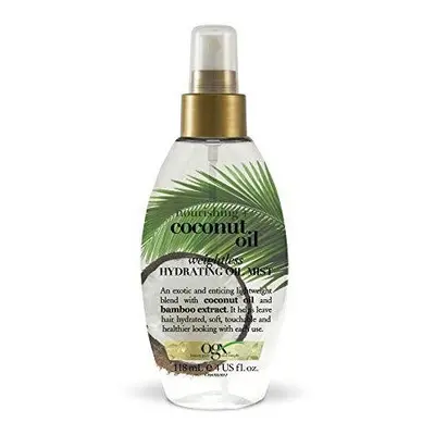 OGX Coconut Oil Weightless Hydrating Hair Oil Mist for Fine Hair, ml