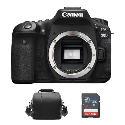 CANON EOS 90D Body Black + Camera Bag + 16GB SD card