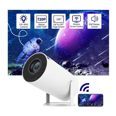 Smart Projector Android 11.0 MINI Portable 5G WIFI HDMI Home Cinema 720P