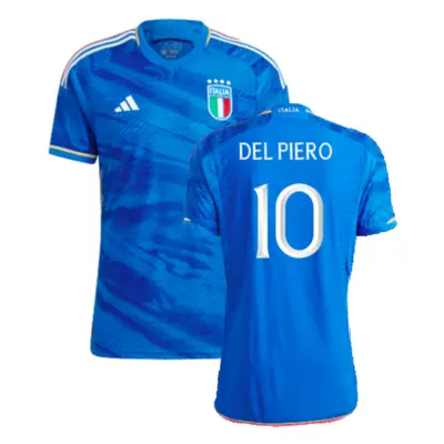 (XXL) Italy Authentic Home Shirt (DEL PIERO 10)