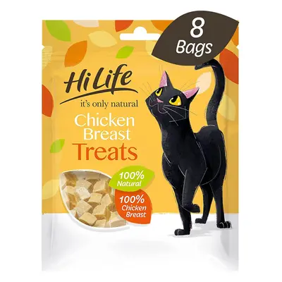 HiLife it's only natural Cat Treats - 100% Chicken Breast, 100% Natural Grain Free, Bags x 30g