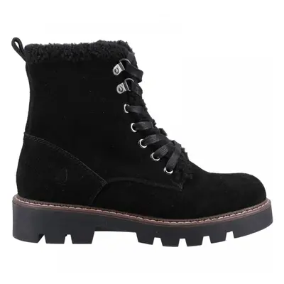 (8 (Adults')) Aurelia | Black | Women's Chunky Sole Ankle Boots