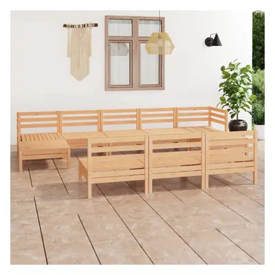 vidaXL Garden Lounge Set Wooden Outdoor Lounge Set Piece Solid Wood Pine