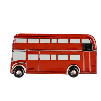 Premier Housewares Red Bus Metal Wall Art