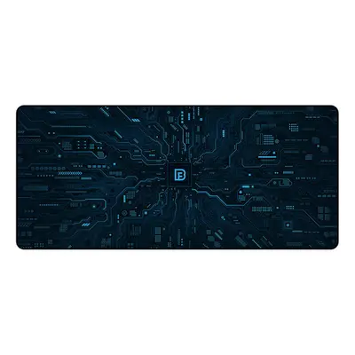 (Blue) Circuit Diagram Extra Large Mouse Pad 900*400*4MM Thickened Locked Edge Keyboard Pad Non-