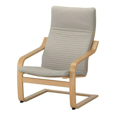 IKEA Poang Armchair Lounger Modern Living Room Home Office Light Beige