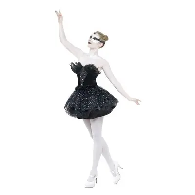 Black Women's Gothic Swan Masquerade Costume - costume swan gothic dress halloween fancy black m