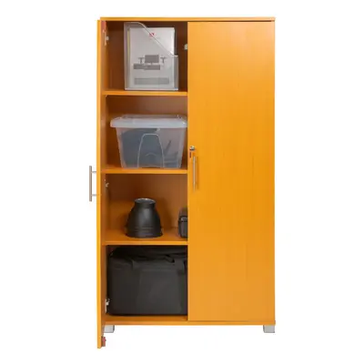 (Beech) Office Storage Cupboard Door Locking Bookcase Filing Cabinet shelf 140cm