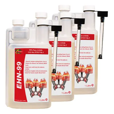 (3x1 Litre ) HYDRA EHN-99 2-EHN Cetane Enhancer Fuel Additive