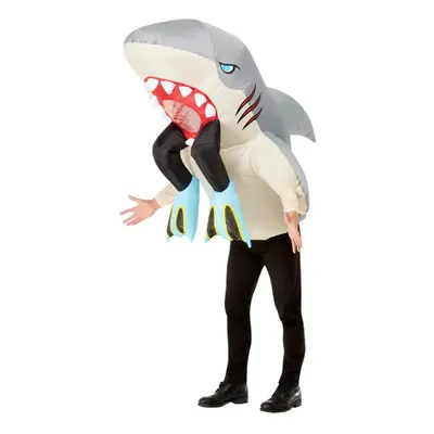 Smiffys Unisex Adult Shark & Diver Costume Inflatable