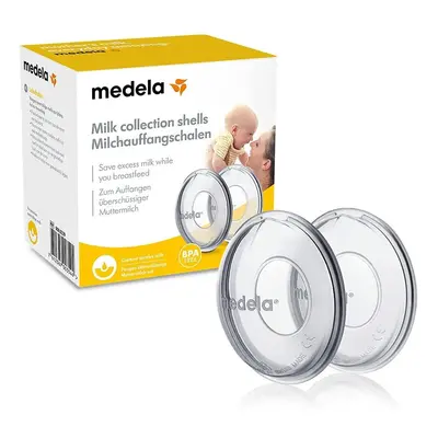 Medela Breast Milk Collector Shells, Silicone Breastmilk Collection Nipple Shells, Pack of