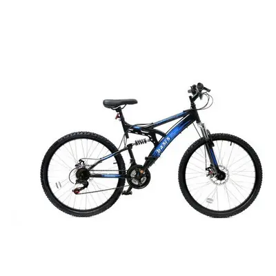 Basis Full Suspension Mountain Bike 26" Wheel Speed Black Blue