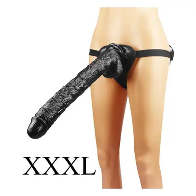 (black) Strap On Realistic Huge Dildo Pants For Woman Men Couples Strapon Big Dildo Panties Sili