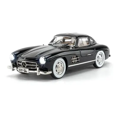 (black) 1/24 Benz 300sl Vintage Diecast Alloy Miniature Toy Car Model Pull Back Sound Light Clas