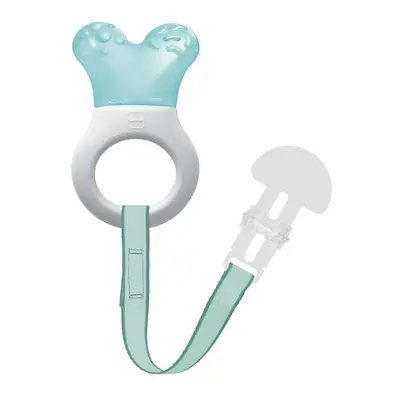 MAM Mini Teething Cooler and Clip, Blue, Plus Months