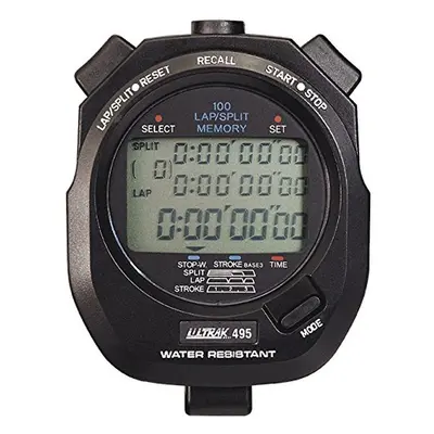 Ultrak - Dual Split Memory Stopwatch - Black