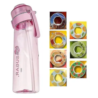 (Pink random flavors) Airup Bottle Pod With Water Bottle, Air Up Water Bottle Flavour Pods Pack 