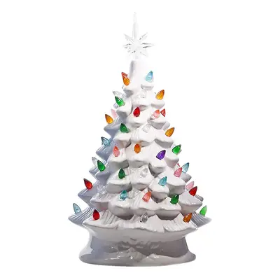 Black Friday Ceramic Christmas Tree Christmas Tree Led Decoration Ceramic Desktop Christmas Deco