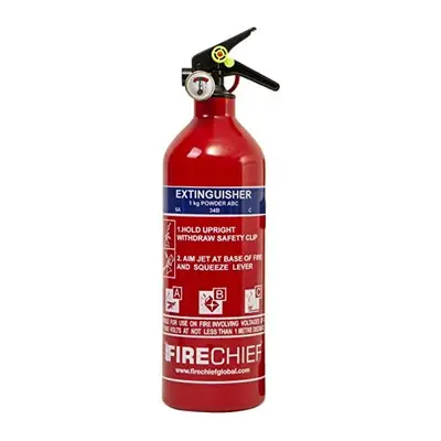 Firechief FAP1 1kg Powder Fire Extinguisher | ABC Powder Extinguisher With Kitemark Approval | M