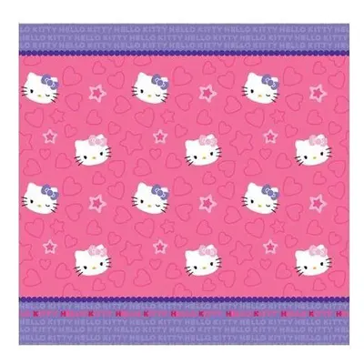 Hello Kitty Kitty & Me Fabric Shower Curtain 72in x 72in Pink