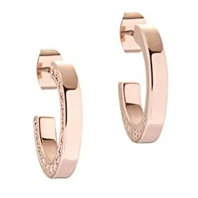 Ted Baker Senatta Crystal Hoop Earring (Rose Gold Tone/Crystal)